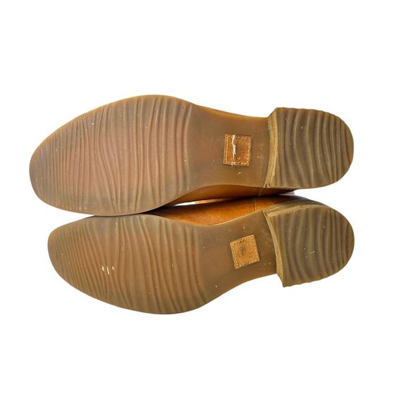 Vintage Timberland Women’s Size 7.5 Tan Leather Leaf Cutout Knee High Boots - Picture 6 of 8